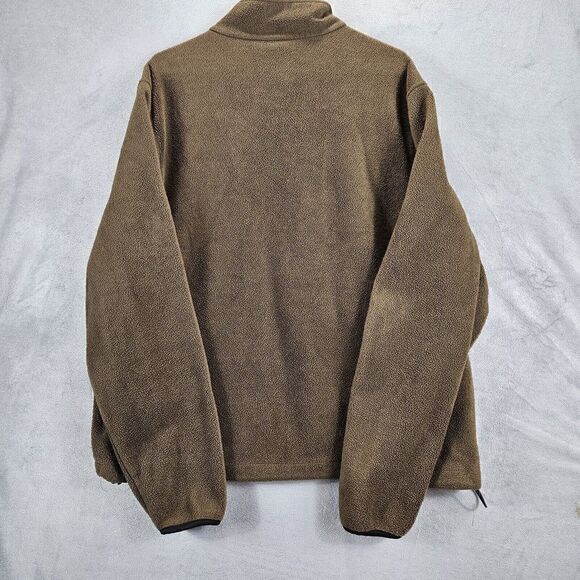 Woolrich Jacket Mens XL Brown Outdoor Fleece Full Zip - Picture 7 of 9